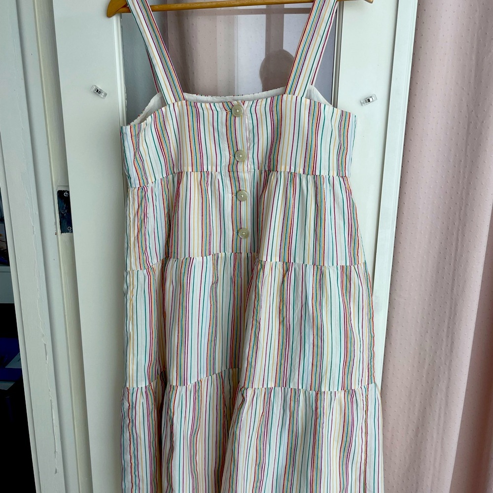 MADEWELL sundress size 10 multi colored stripe